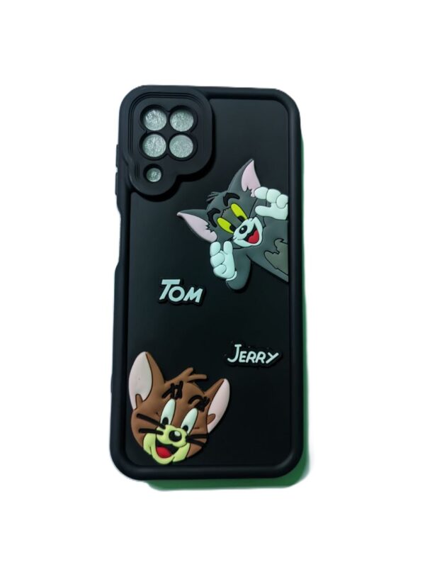 Tom & Jerry Cartoon Back Cover for Samsung Galaxy A22 4G / Samsung Galaxy F22 / Samsung Galaxy M22  – Soft TPU Designer Case