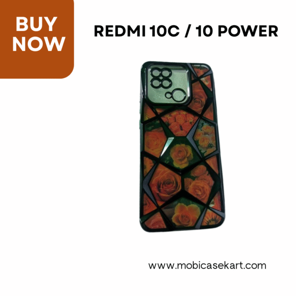 Redmi 10C / Redmi 10 Power 3D Diamond Premium Back Cover – Shockproof Luxury Case