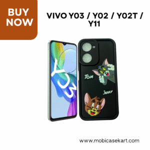 Vivo Y03 / Vivo Y02 / Vivo Y02t / Vivo Y11 (2023) Tom & Jerry Cartoon Printed Soft Back Cover – Cute Silicone Case